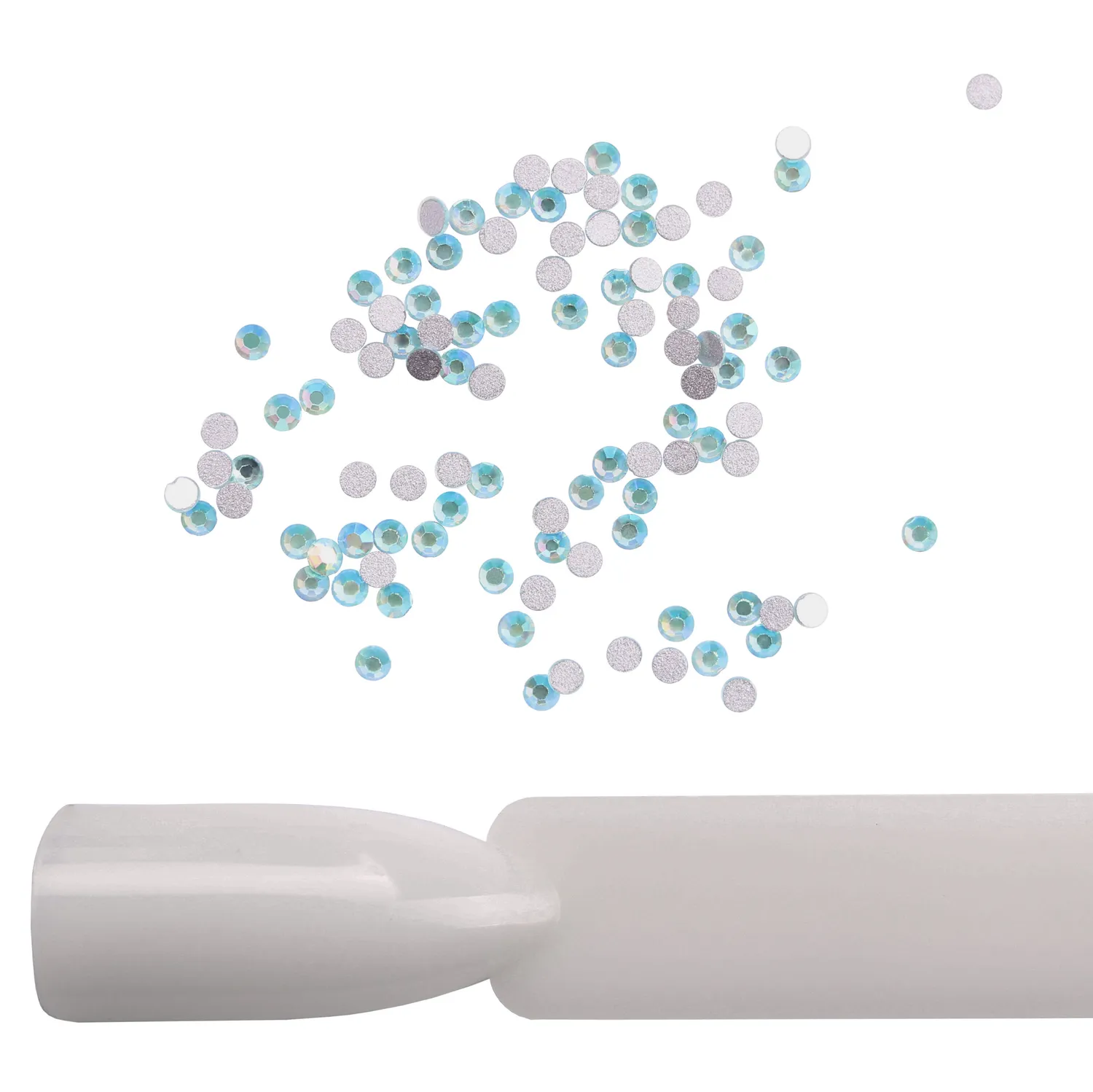 Komilfo Strass Unghie Aquamarine AB Size 4 100 pz