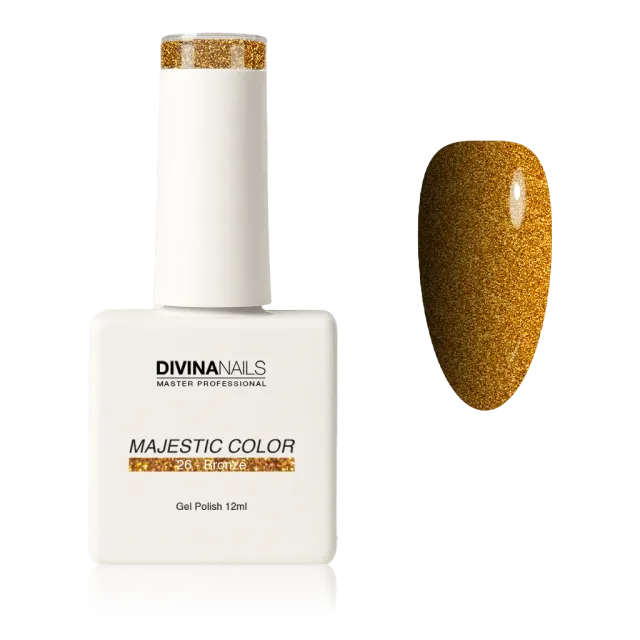 Diva Nails Majestic Color 26 Bronze semipermanente 12ml rame