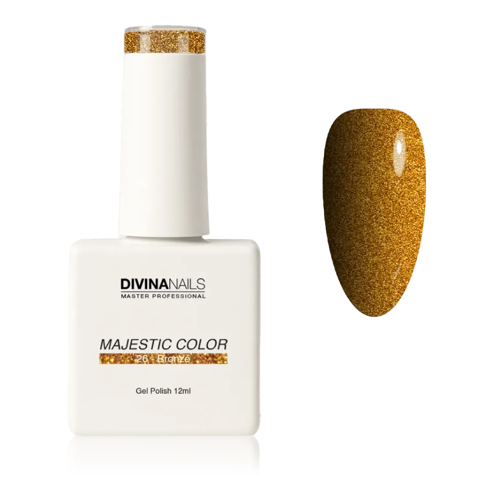Diva Nails Majestic Color 26 Bronze semipermanente 12ml rame