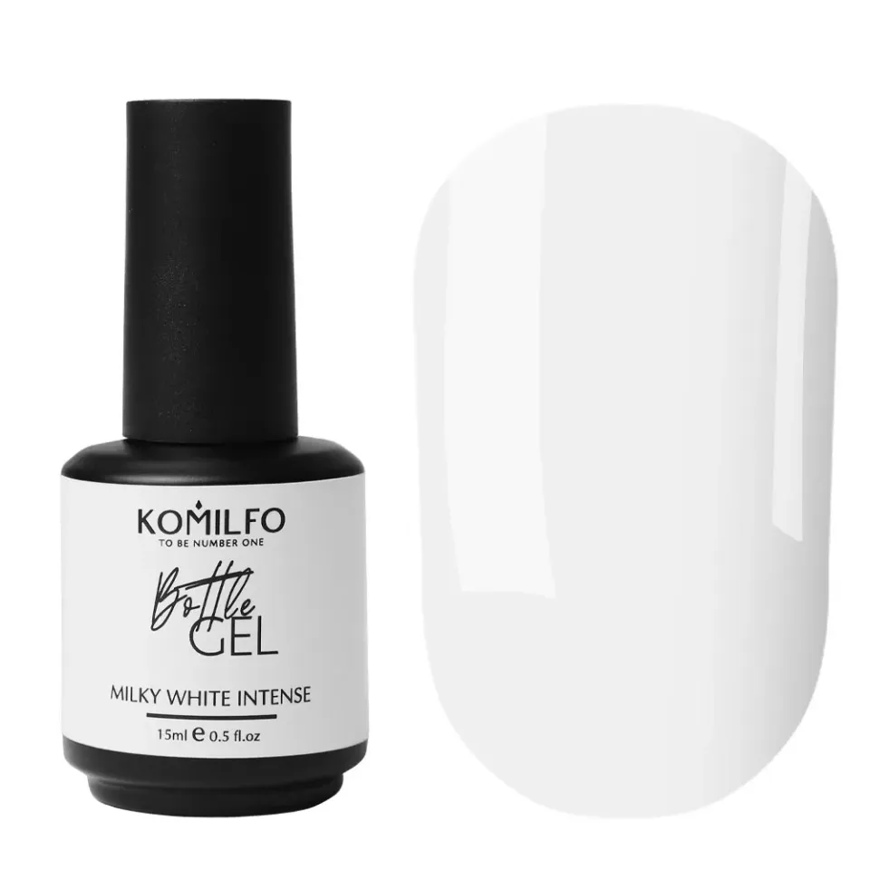 Komilfo Bottle Gel Milky White Intense gel bianco latte 15 ml