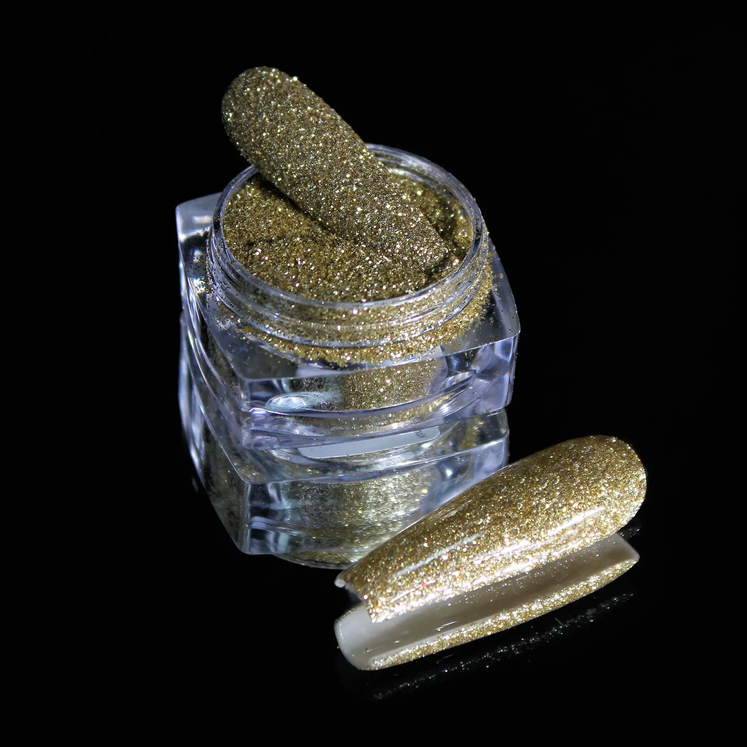 Komilfo Spangles 109D glitter unghie oro chiaro 0,15 mm 2,5 g