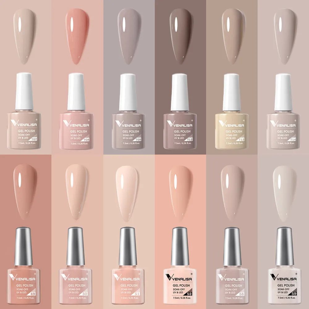 Venalisa Milky Coffee Z0515 smalto gel 12 pezzi nude