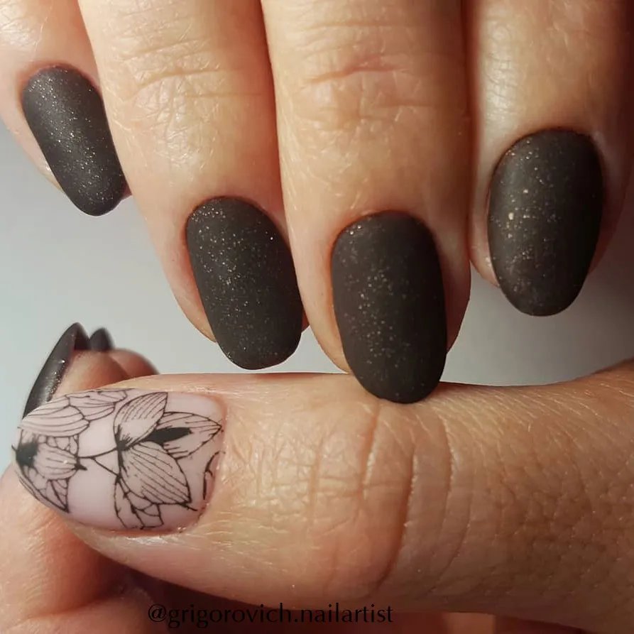 Komilfo Deluxe Series D299 smalto marrone glitter 8 ml