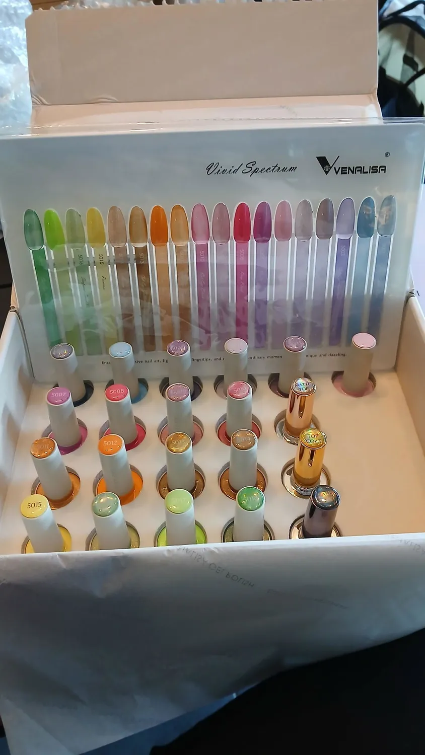 Venalisa V1 set 22 smalti semipermanenti 10ml 3 effetti
