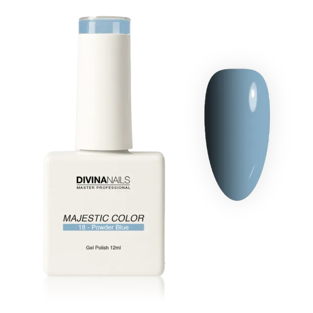 Diva Nails Majestic Color 18 Powder Blue semipermanente 12ml