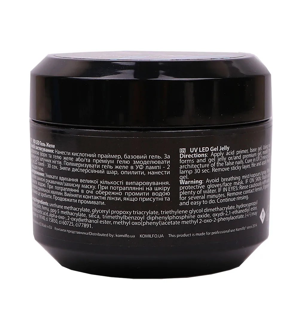 Komilfo Gel Jelly Clear Violet gel unghie viola 30 g