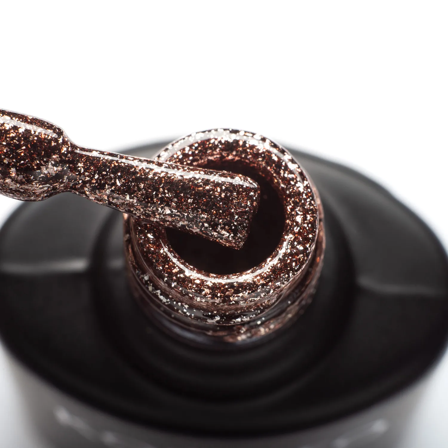 Komilfo Liquid Glam LGG004 gel glitter 8 ml rosa gold