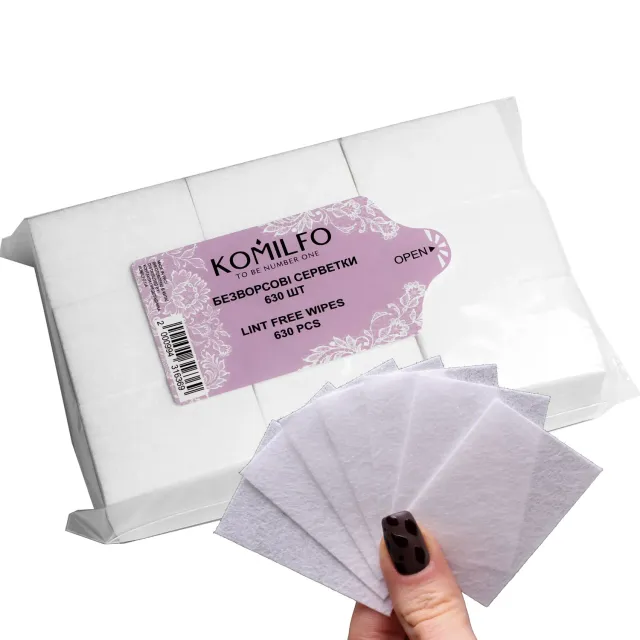 Komilfo Pad Senza Lanugine per Unghie 630 pz