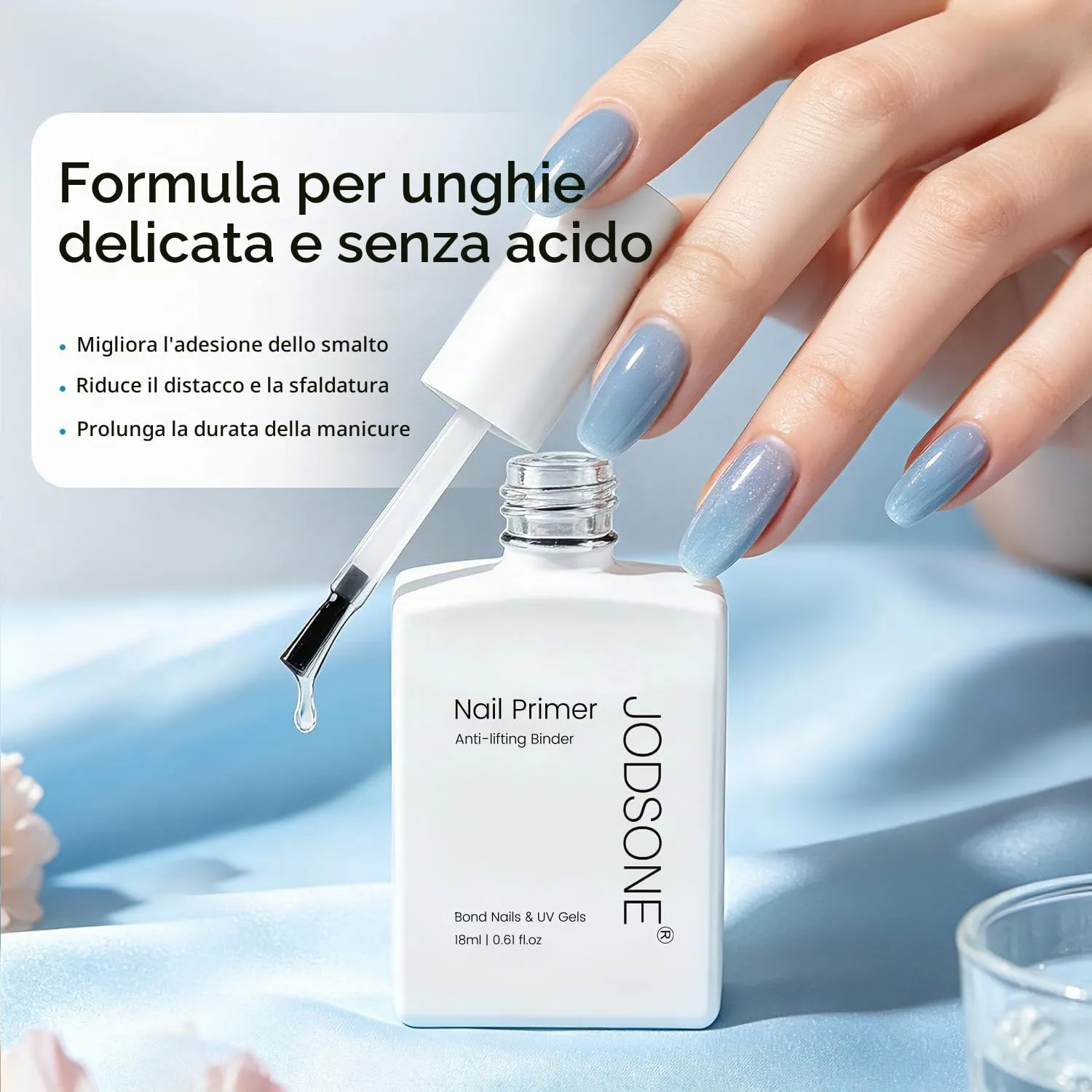 Jodsone Nail Prep Disidratante e Primer 2x18ml Acid Free