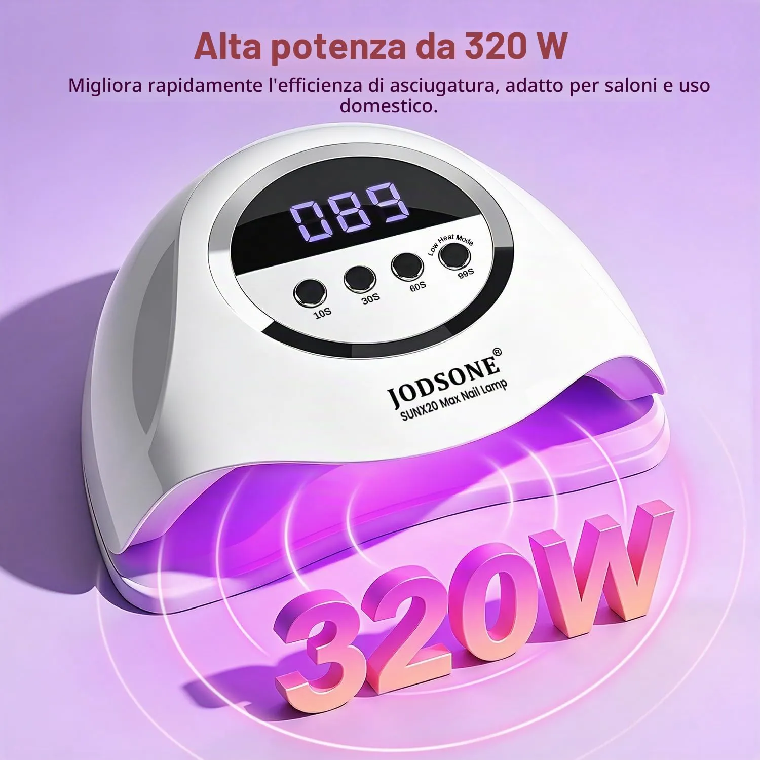 Jodsone X20 lampada unghie UV LED 320W 72 LED professionale
