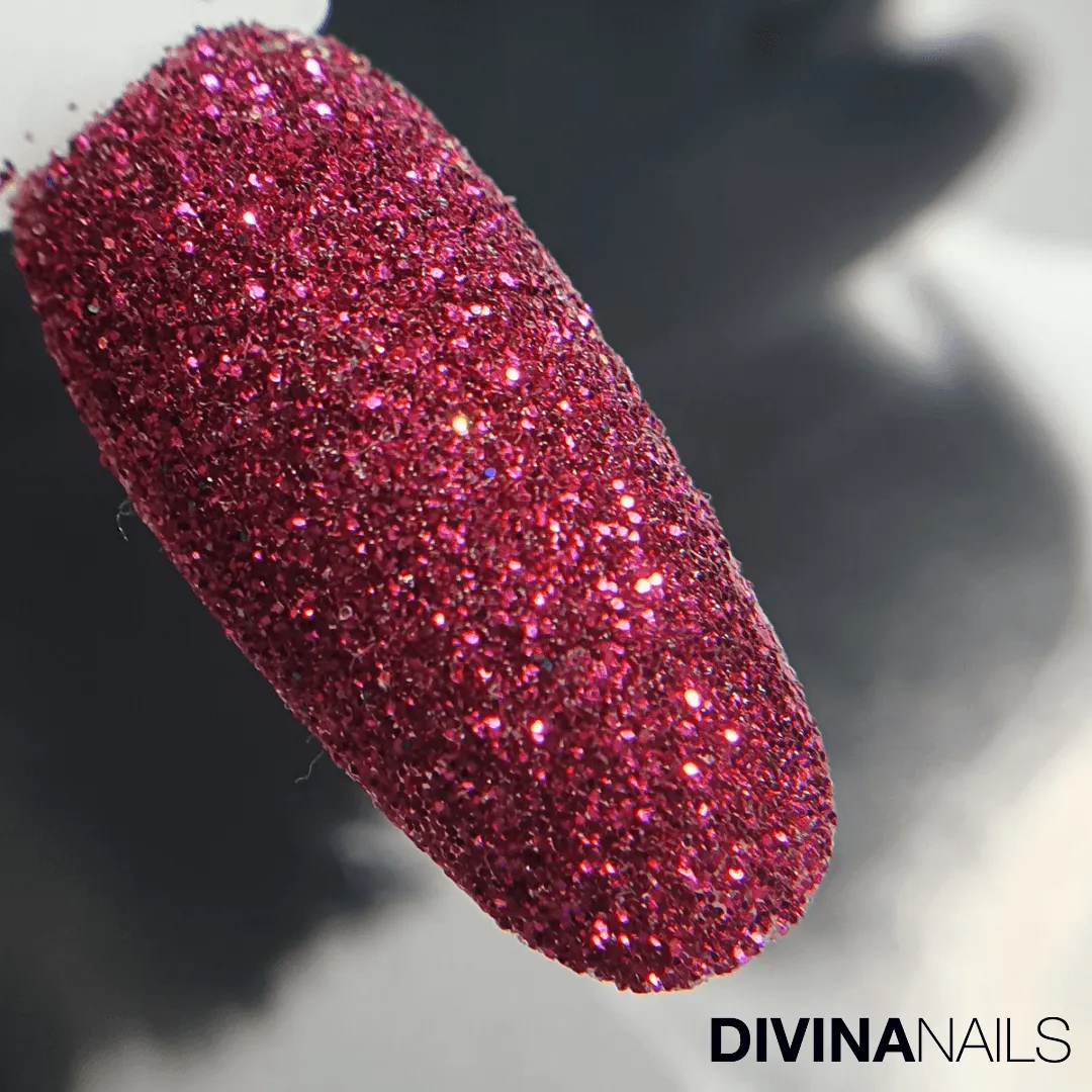 Diva Nails Crystal Holo Fucsia polvere glitter unghie 2g olografico