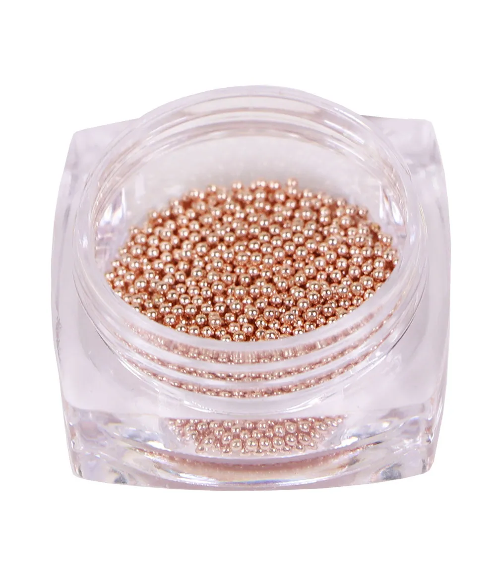 Komilfo Microperle metallo caviar unghie rose gold 1 mm 6 g