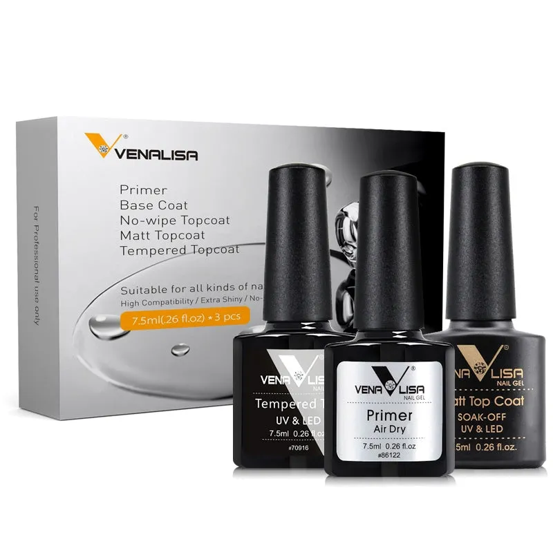 Venalisa Primer Base Top set basi semipermanente 3x7,5 ml