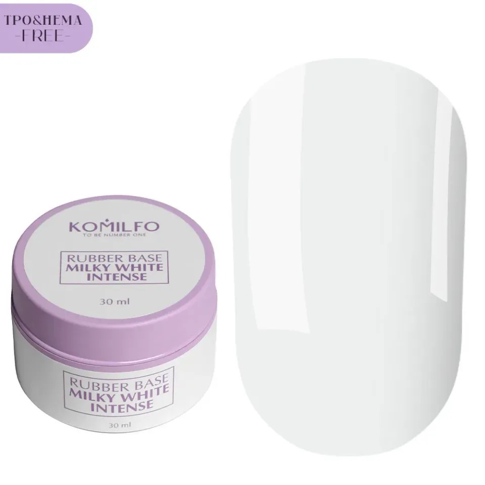Komilfo Milky White Intense base unghie 30 ml bianco
