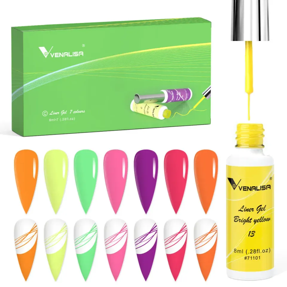 Venalisa Liner Gel C gel nail art 7pz disegni