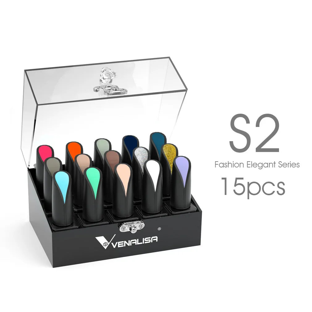 Venalisa S2 Kit Smalto Gel 15 Pezzi 15ml Lucido