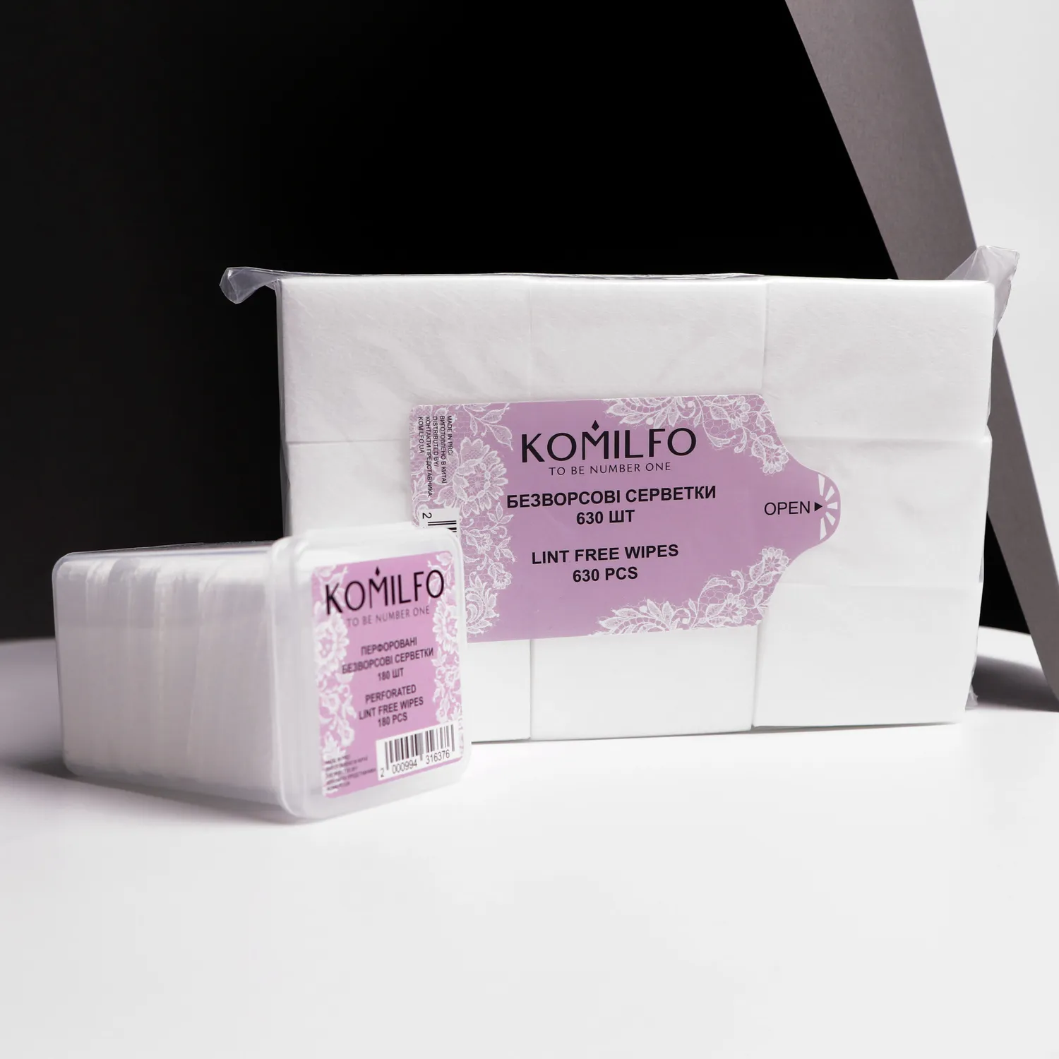 Komilfo Pad Senza Lanugine per Unghie 630 pz
