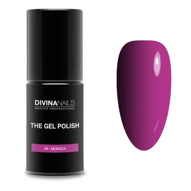 Diva Nails The Gel Polish 06 Morada semipermanente 8ml viola fluo