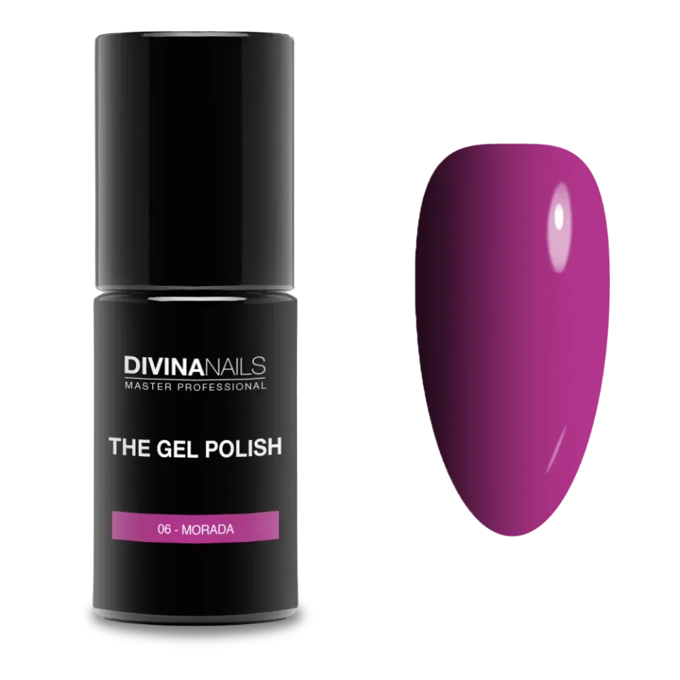Diva Nails The Gel Polish 06 Morada semipermanente 8ml viola fluo