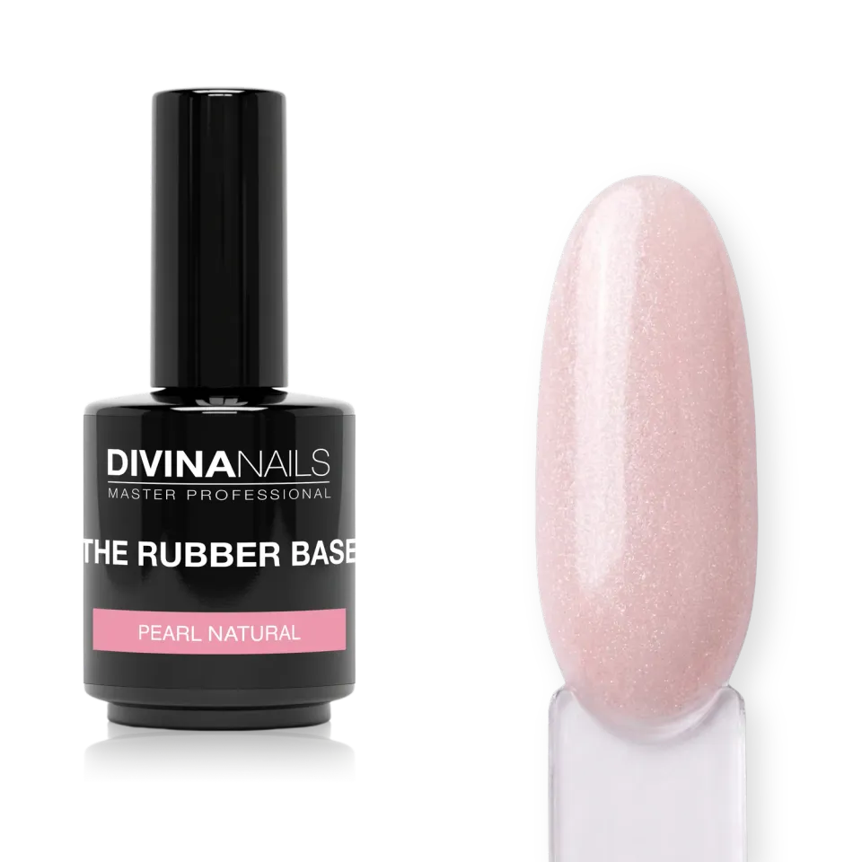 Diva Nails Rubber Pearl Base Natural base gel 15ml nude