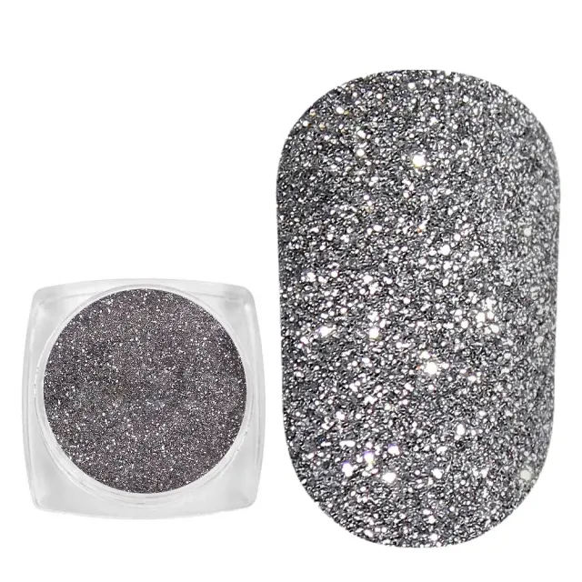 Komilfo 103B glitter unghie argento 2,5 g micro