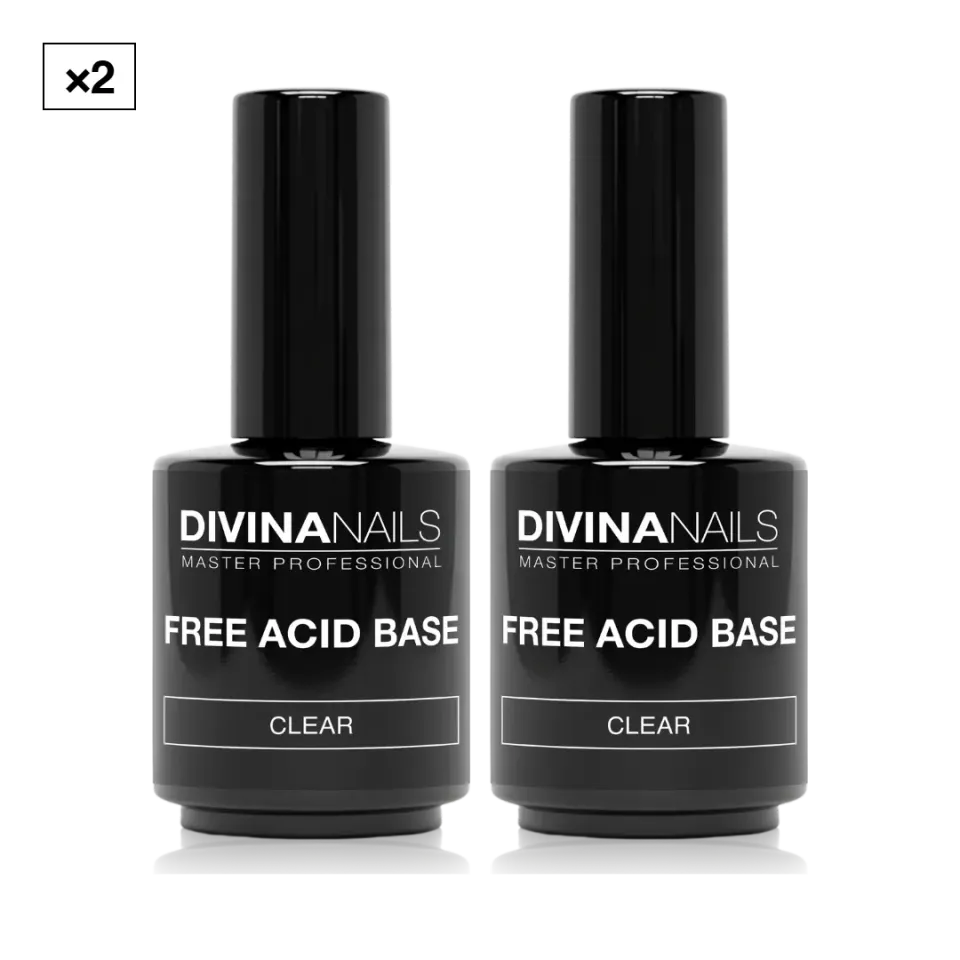 Diva Nails Free Acid Base bonder 2x15ml trasparente