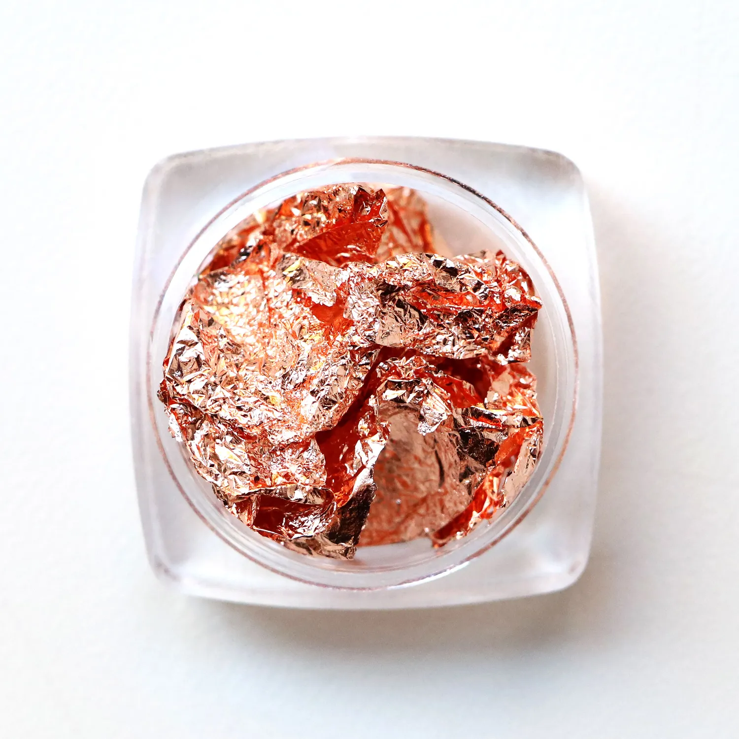 Komilfo Foil foil unghie oro rosa in barattolo