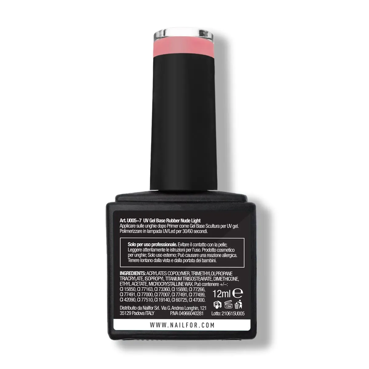 Nailfor Vera Base Rubber Semipermanente 12ml Nude Light