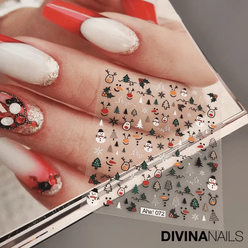 Diva Nails Frozen stickers unghie natalizi pupazzi neve