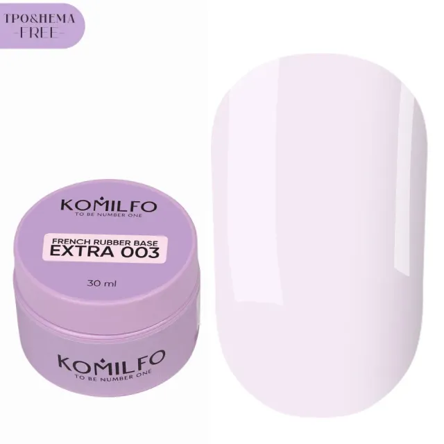 Komilfo French Extra 003 base french rosa nude 30 ml flessibile