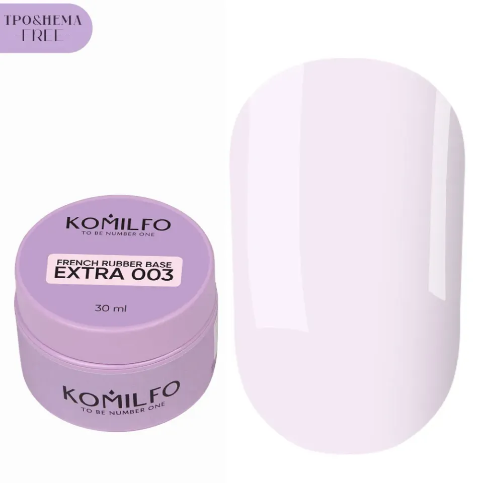 Komilfo French Extra 003 base french rosa nude 30 ml flessibile