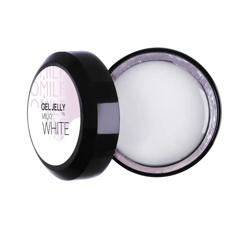 Komilfo Jelly Milky White gel unghie 15 g lattiginoso