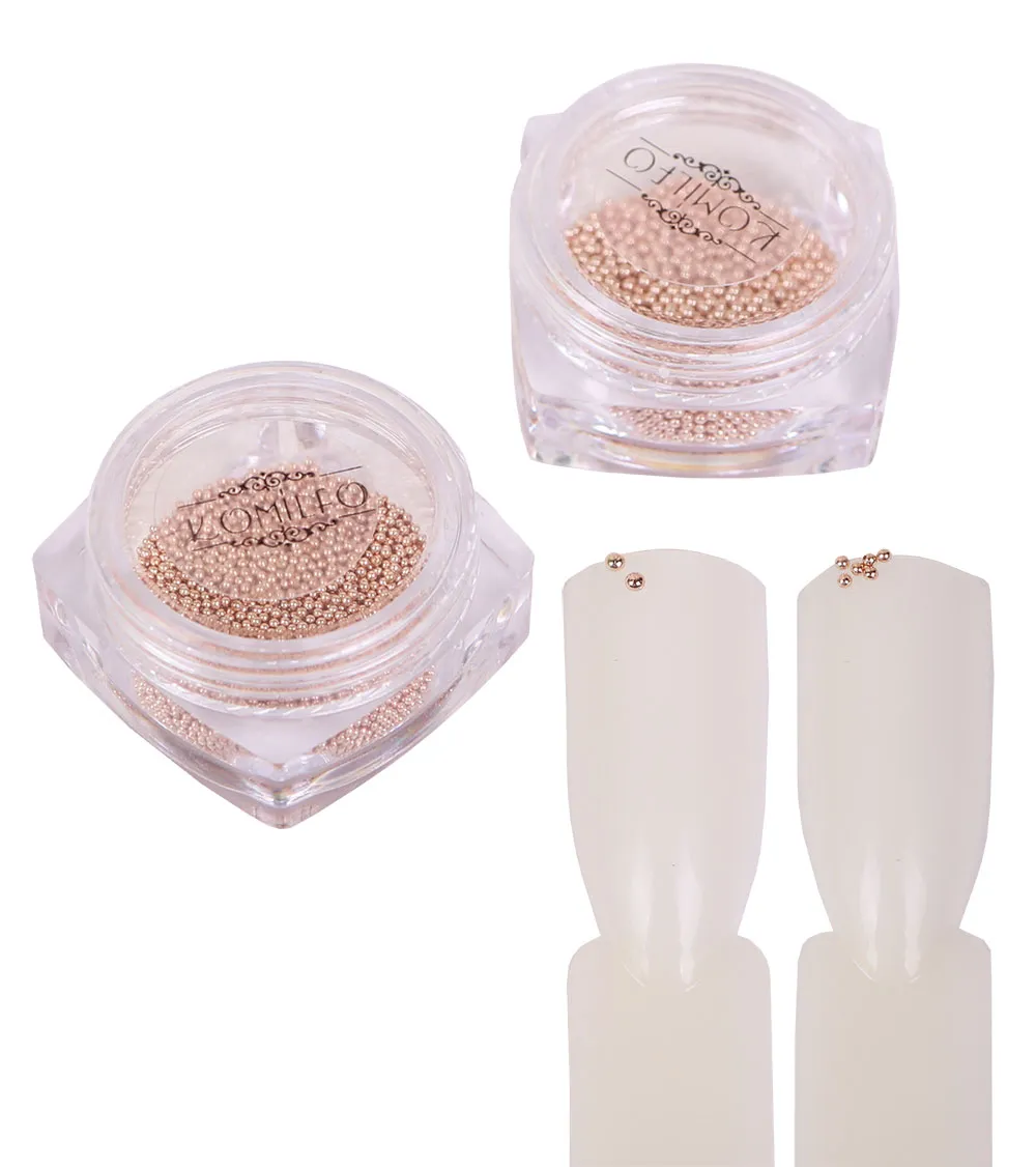 Komilfo Microperle metallo caviar unghie rose gold 1 mm 6 g