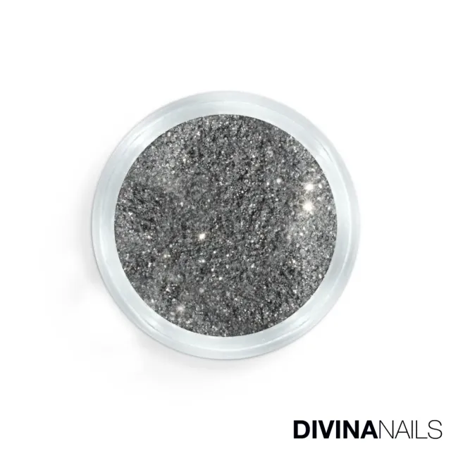 Diva Nails Crystal Holo Silver polvere glitter 2g olografico
