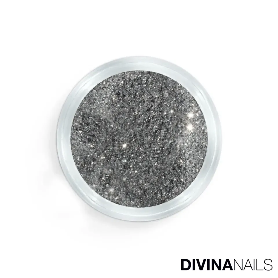 Diva Nails Crystal Holo Silver polvere glitter 2g olografico