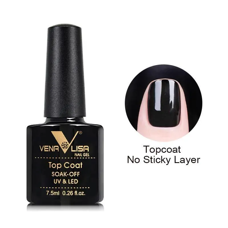 Venalisa No-Wipe Top Coat top coat gel 7.5ml lucido
