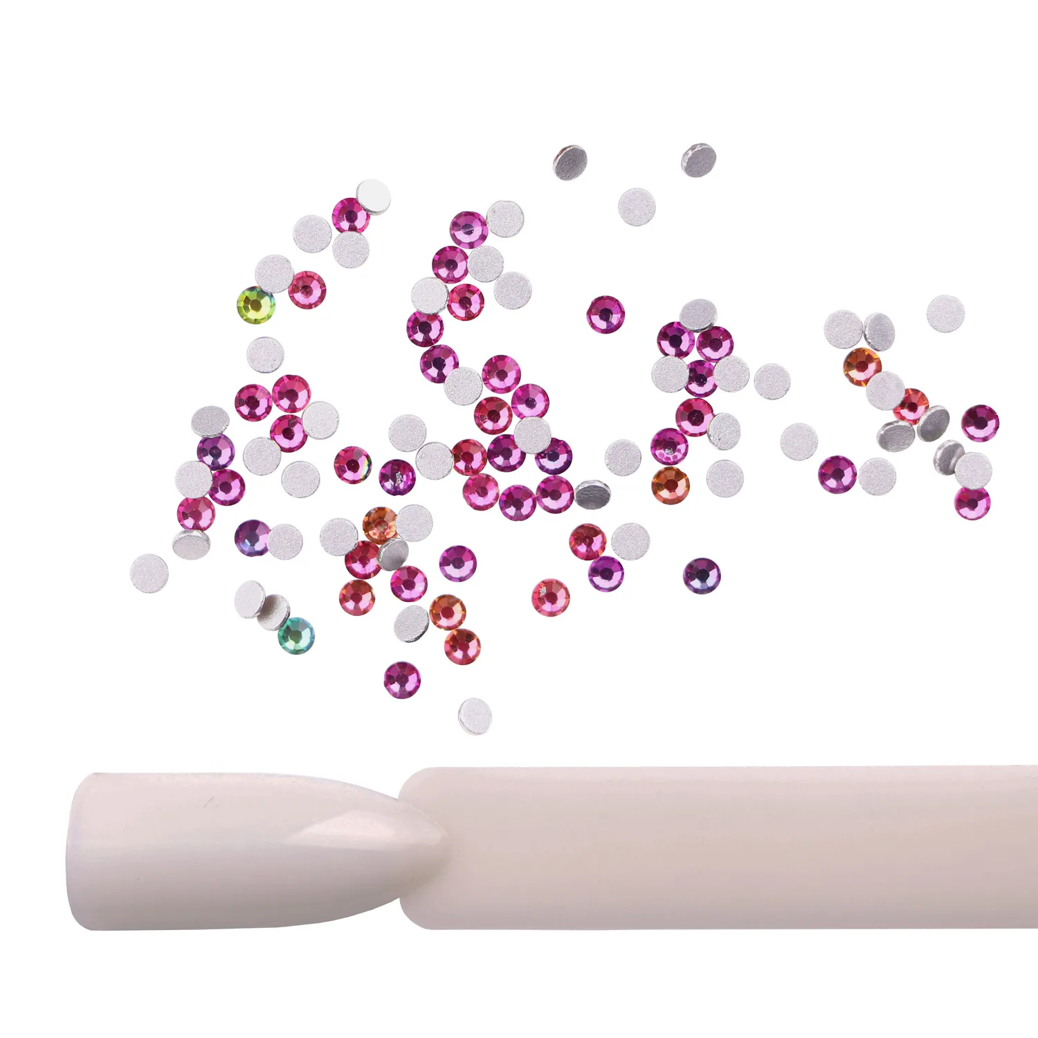 Komilfo Strass Rainbow Misura 8 Strass Unghie 100 pz