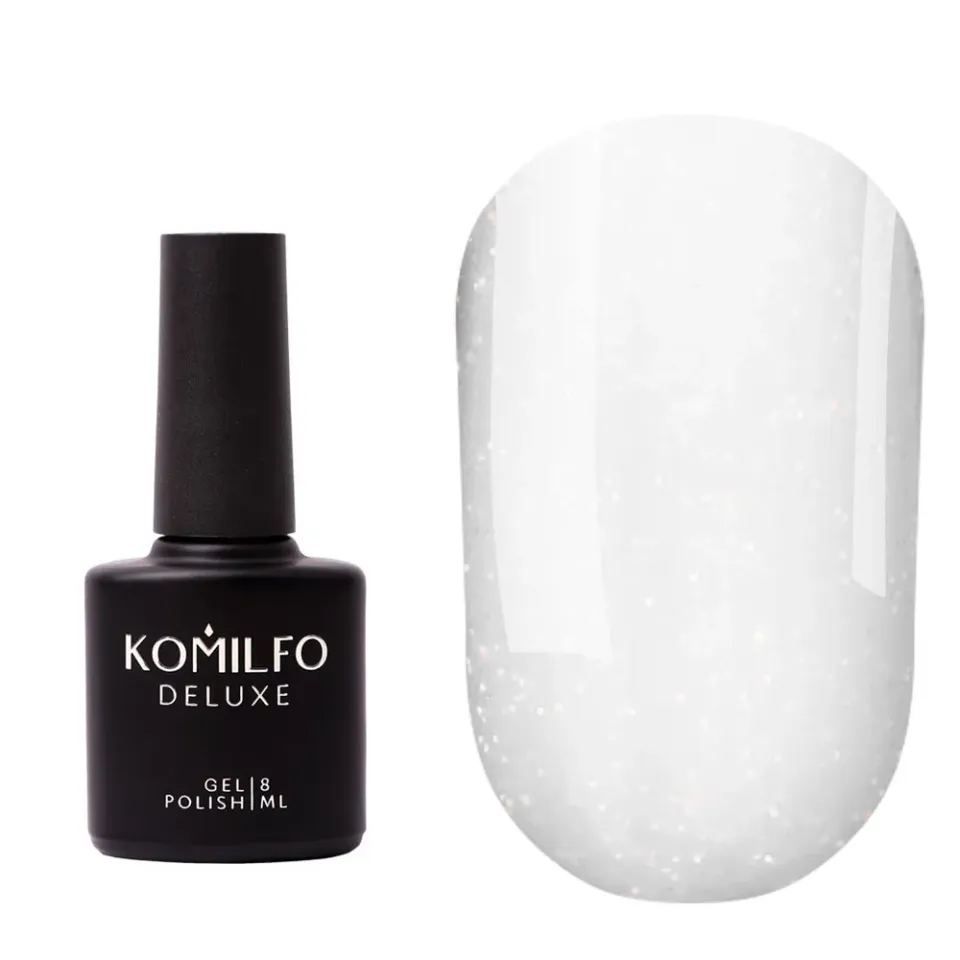Komilfo Milky Diamond top unghie senza dispersione 8 ml uv