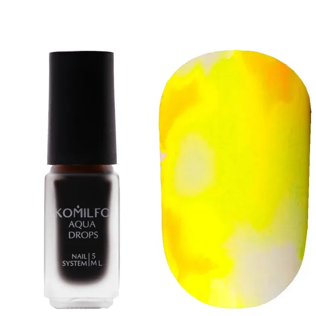 Komilfo Aqua Drops Yellow 004 nail art 5 ml