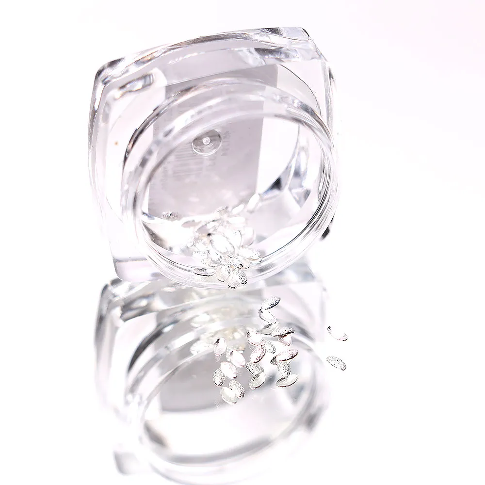 Komilfo Rivetti Ovali Argento 1,5x3 mm Decorazioni 50 pz