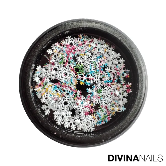 Diva Nails Snow Flakes Mix fiocchi neve nail art multicolore