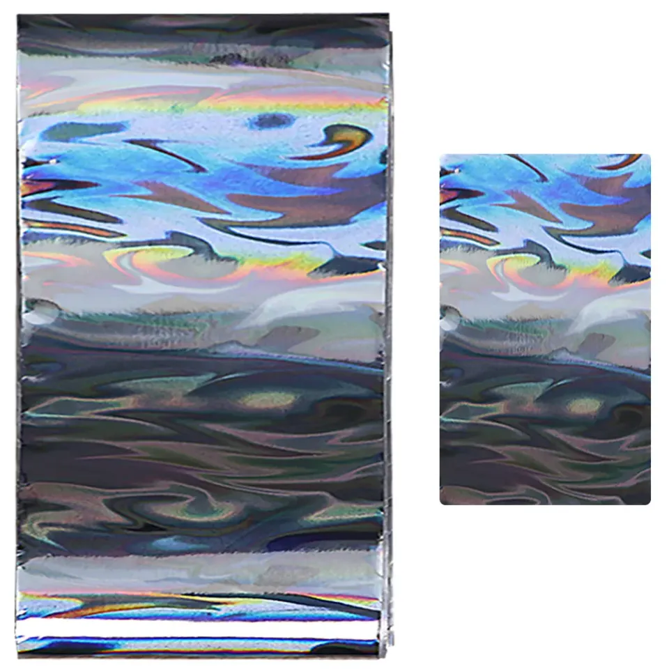 Komilfo Silver Fog foil unghie olografico nebbia