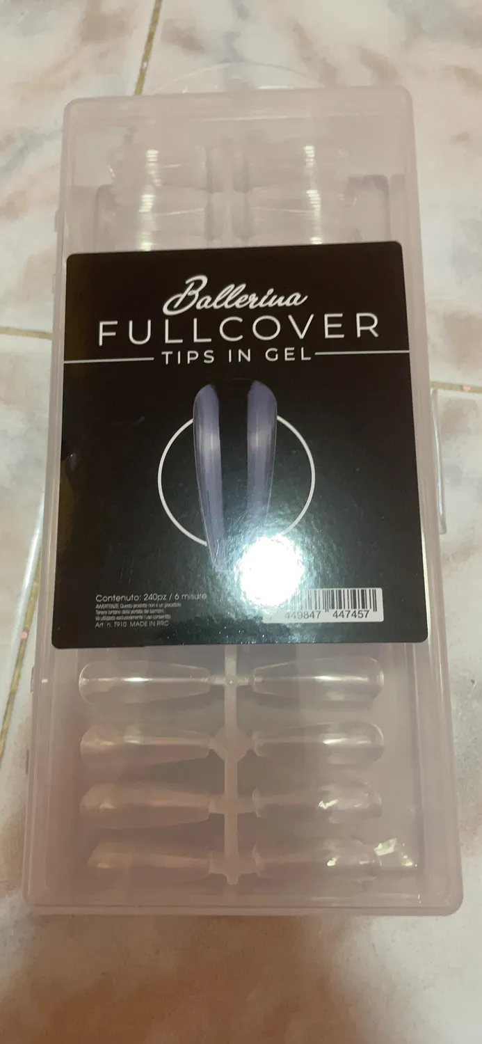 Nailfor Tips Gel Fullcover Ballerina 240pz trasparenti
