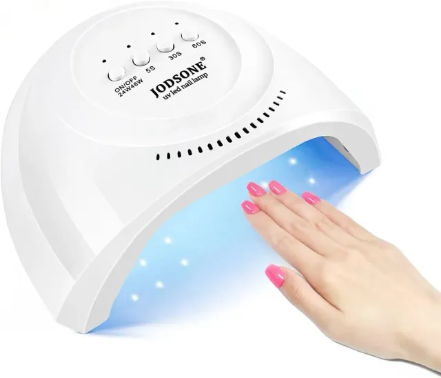 Jodsone lampada unghie UV LED 30 LED bianca timer 60s