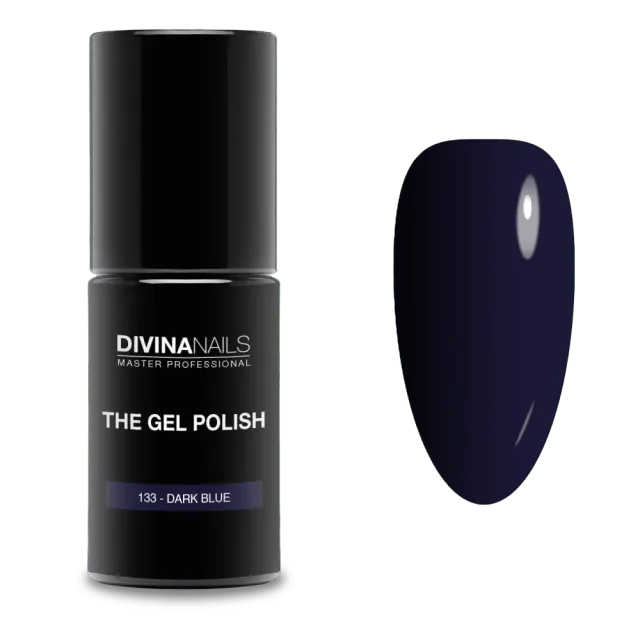 Diva Nails The Gel Polish 133 Dark Blue semipermanente 8ml blu