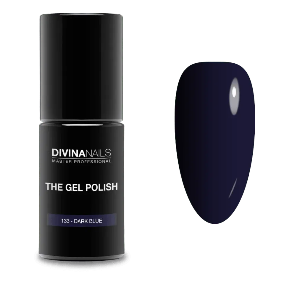 Diva Nails The Gel Polish 133 Dark Blue semipermanente 8ml blu