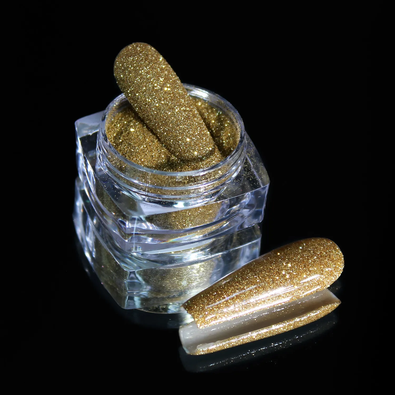 Komilfo Spangles 108 glitter unghie 2,5 g oro pallido