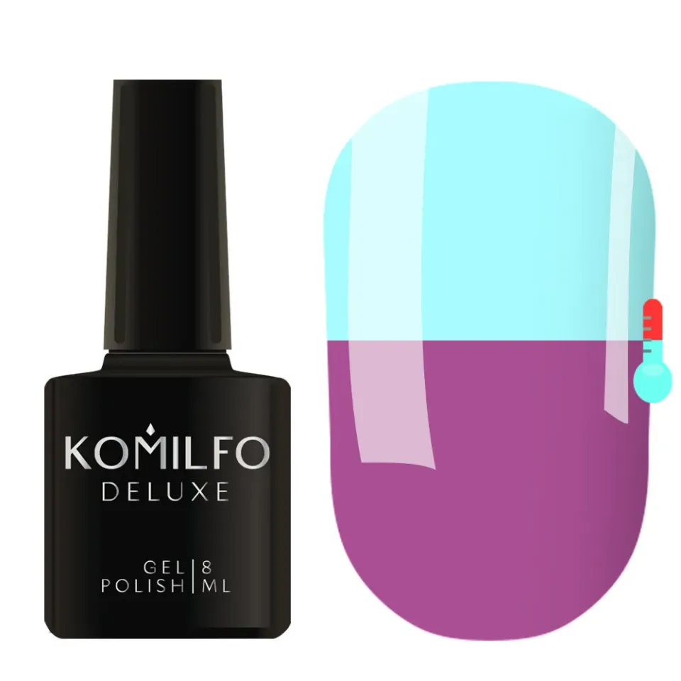 Komilfo DeLuxe Termo C011 smalto termico 8 ml lilla-blu