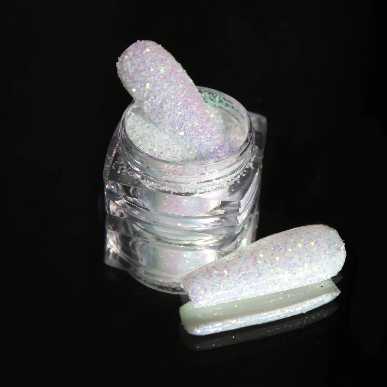 Komilfo 007 paillettes unghie 2,5 g blu/viola fotocromatico 0,4 mm