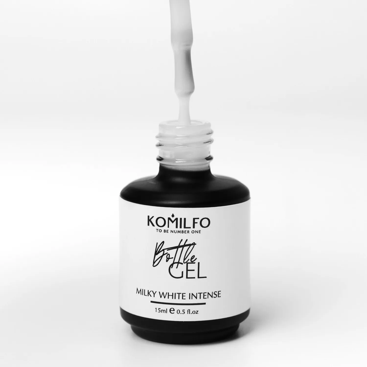 Komilfo Bottle Gel Milky White Intense gel bianco latte 15 ml